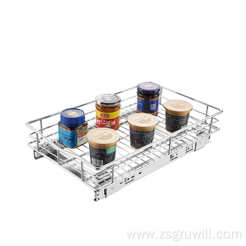 Sink Cabinet Organizer Multipurpose Pull-Out Drawer Basket